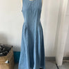 Backless Denim Lace-Up Summer Dress