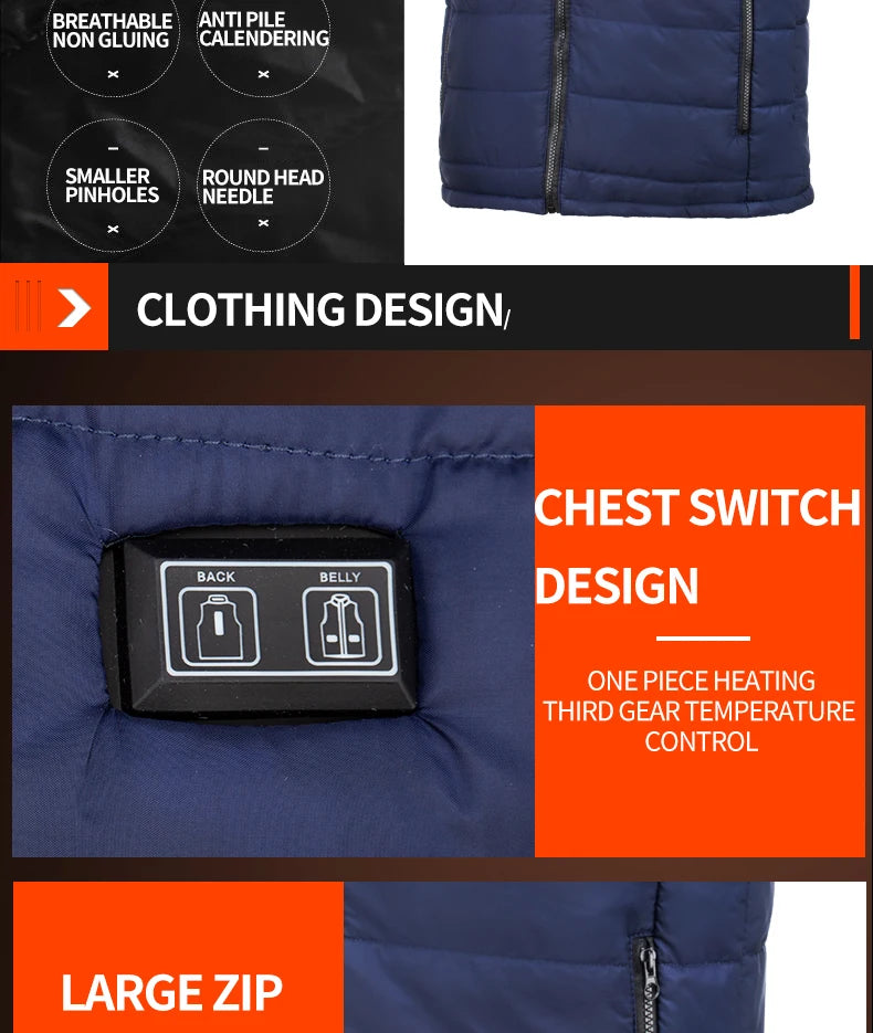 Graphene Heating Coat for Men & Women