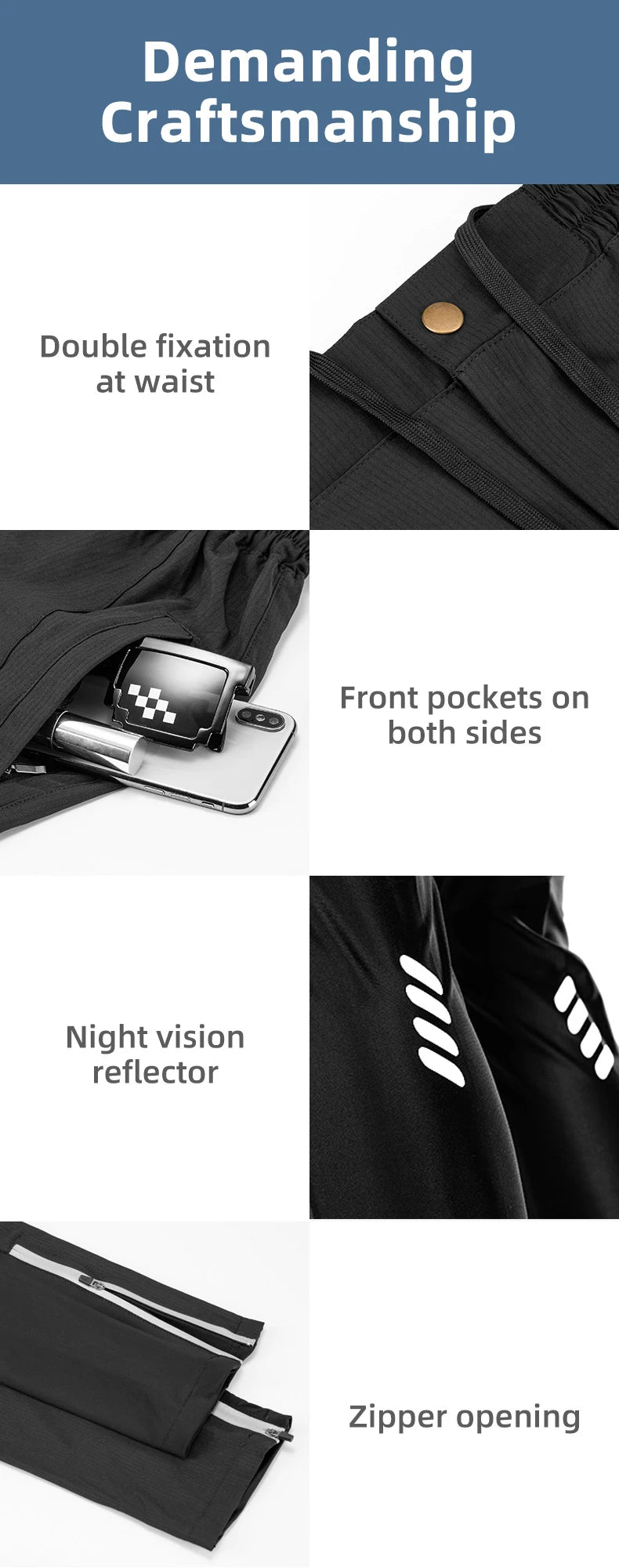 ROCKBROS Lightweight Breathable Cycling Pants (Men & Women)