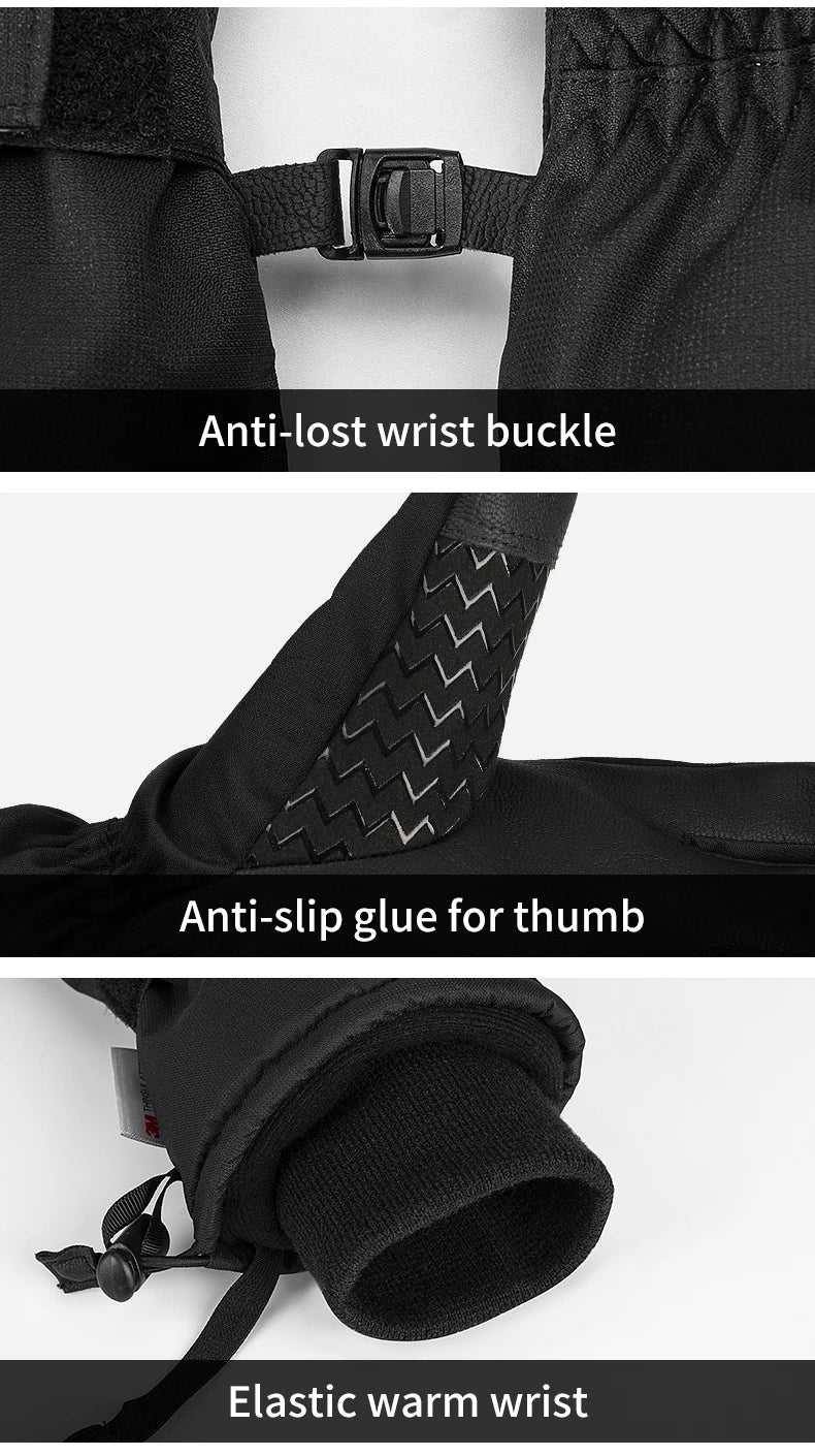 Copozz Waterproof Winter Ski Gloves