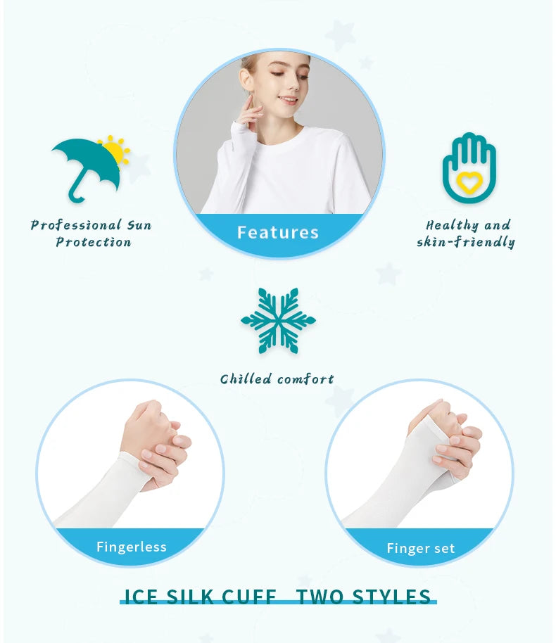 X‑TIGER Ice Fabric Anti‑UV Arm Sleeves