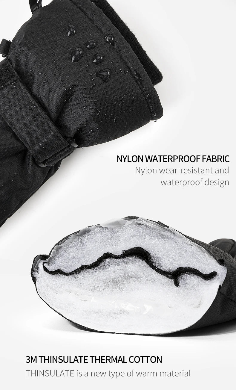 Copozz Waterproof Winter Ski Gloves