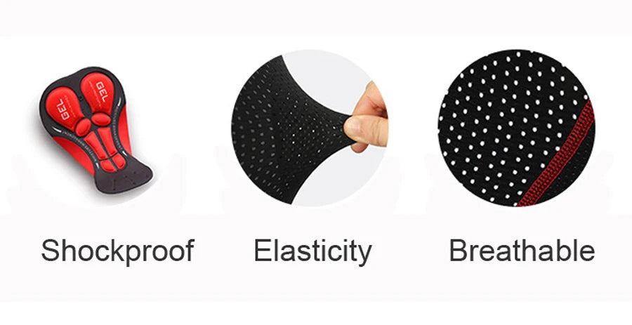 NEWBOLER Men's 5D Gel Padded Cycling Underwear