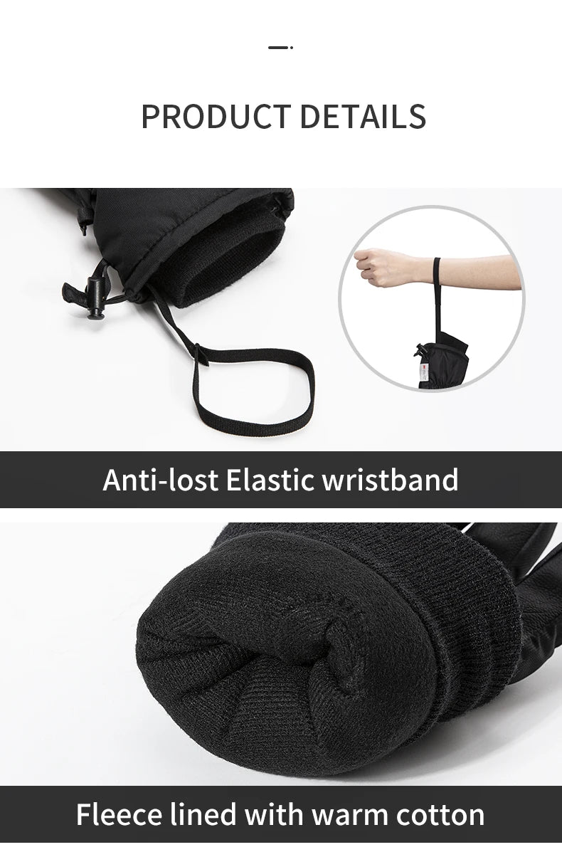 Copozz Waterproof Winter Ski Gloves