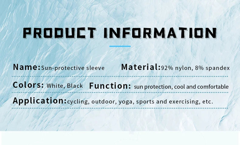 X‑TIGER Ice Fabric Anti‑UV Arm Sleeves