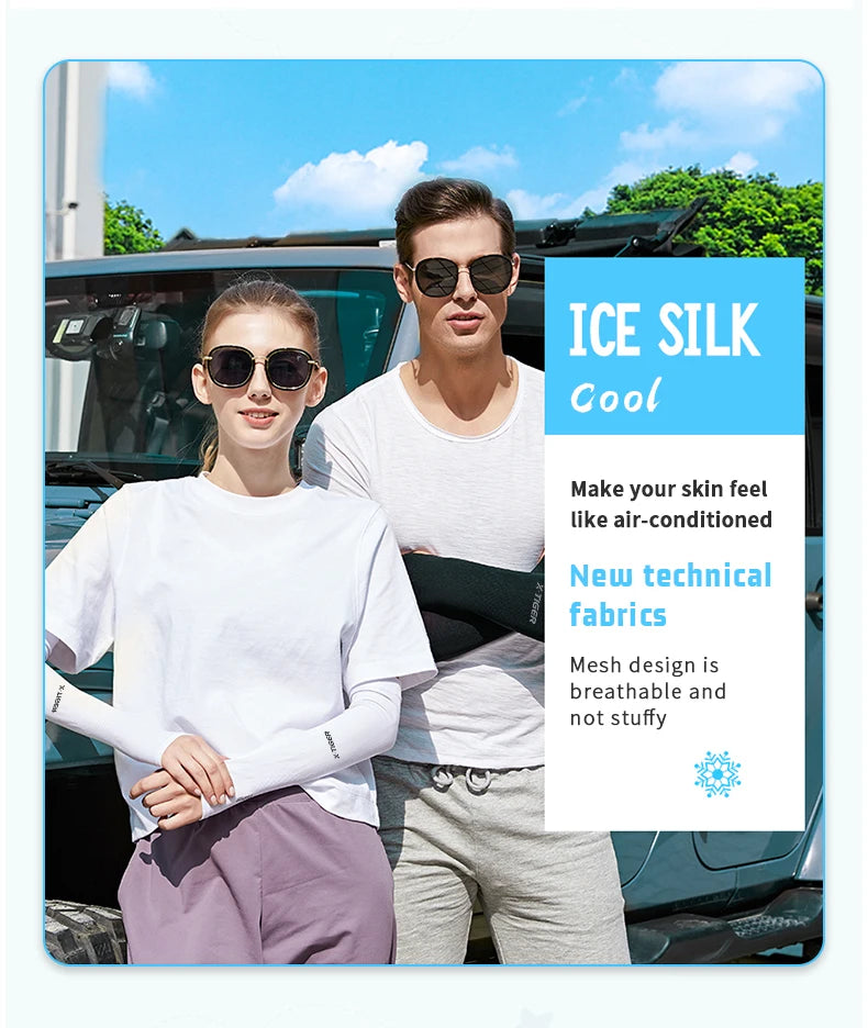 X‑TIGER Ice Fabric Anti‑UV Arm Sleeves