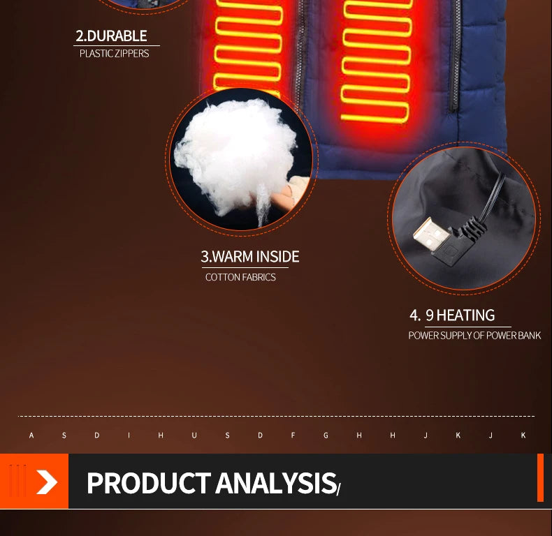 Graphene Heating Coat for Men & Women