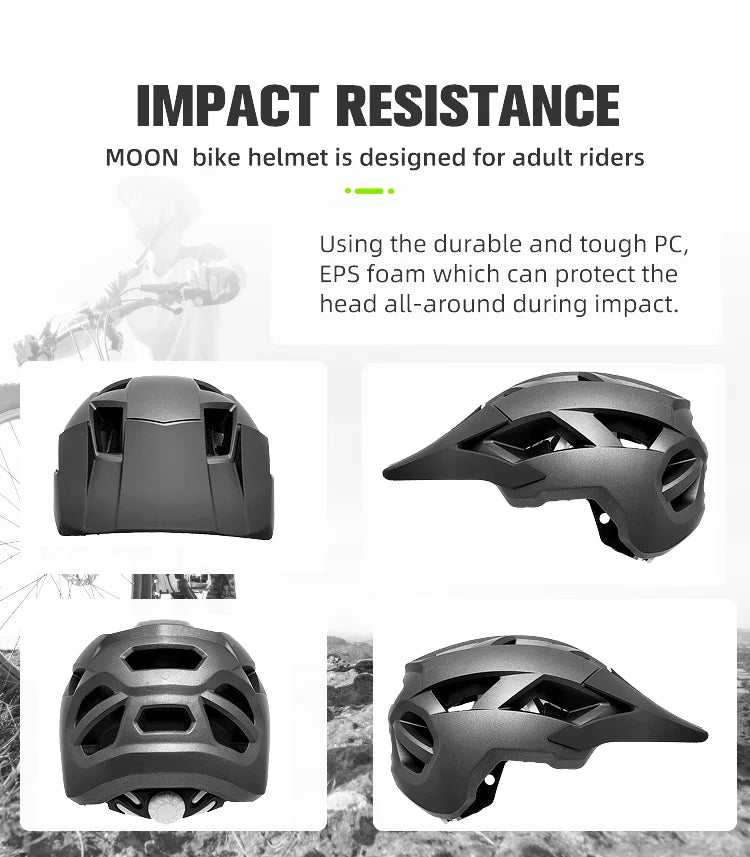 Adult Lightweight Cycling Helmet with Detachable Brim
