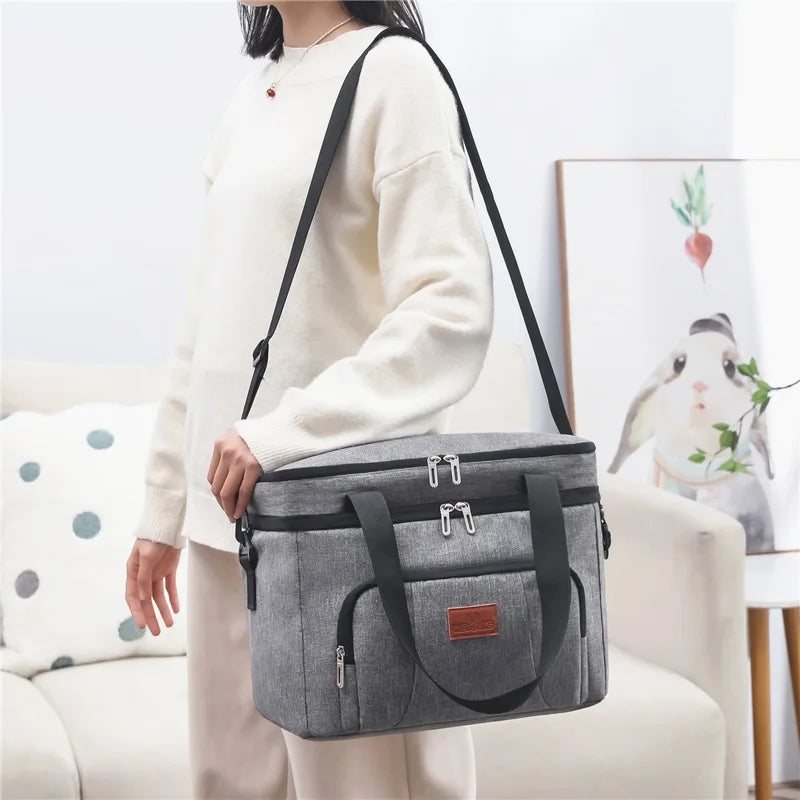Insulated Lunch Box for Travel, Work, Picnic