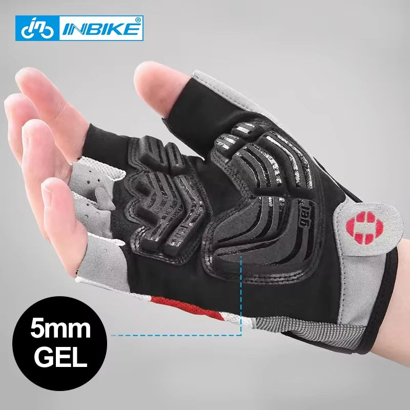 INBIKE Shock‑Absorbing Gel Pad Cycling Gloves