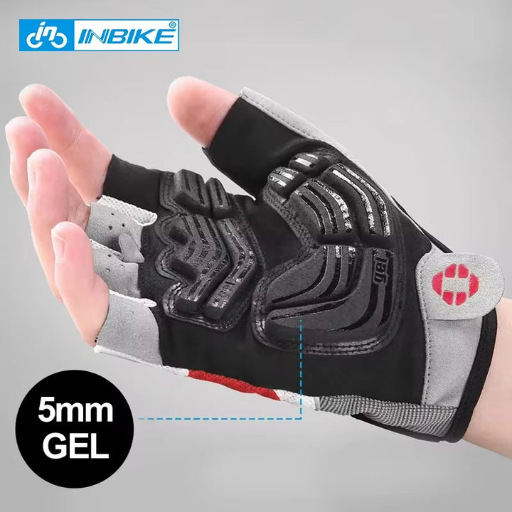 INBIKE Shock‑Absorbing Gel Pad Cycling Gloves