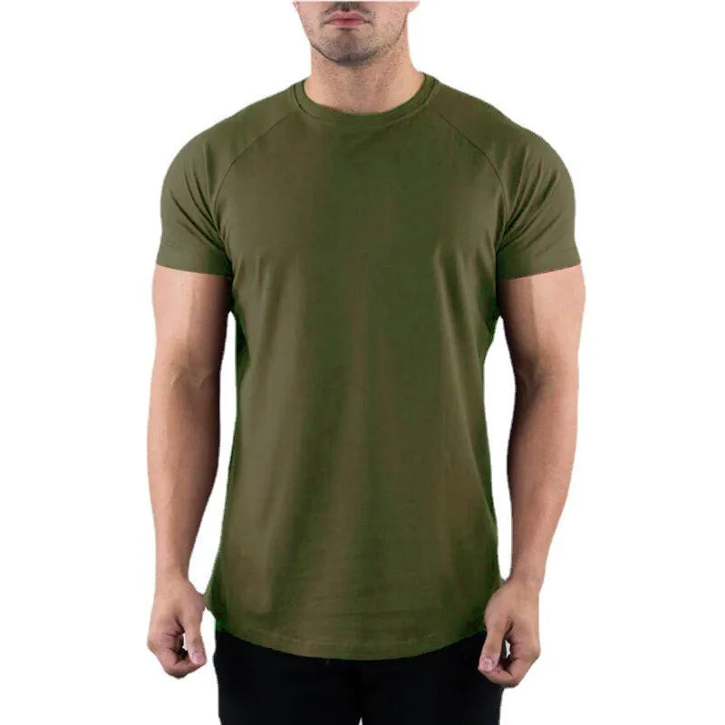 Men's Slim Fit Cotton Gym T-Shirt