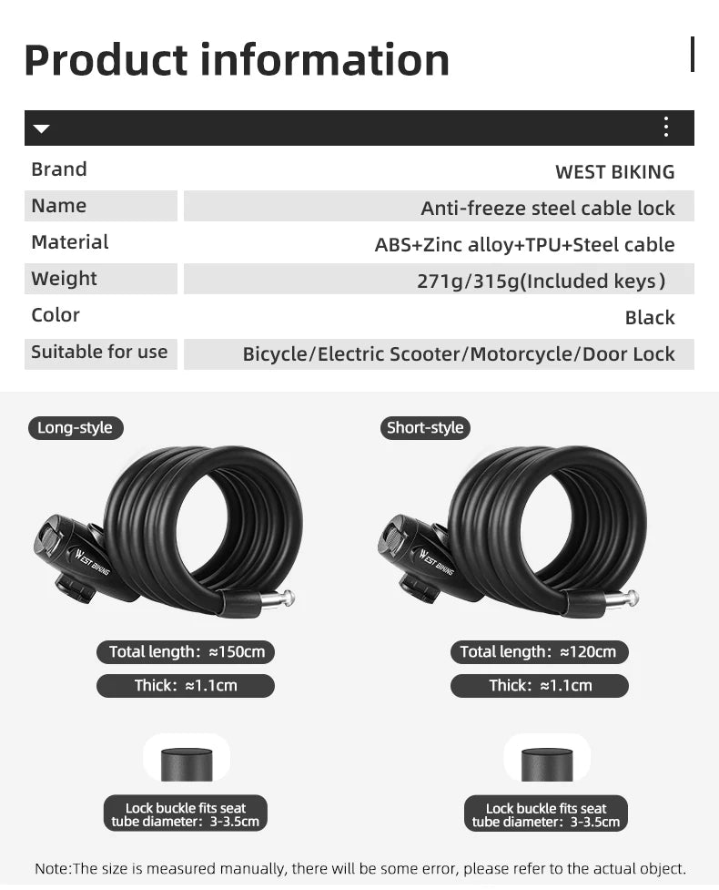 Cable Bike Lock