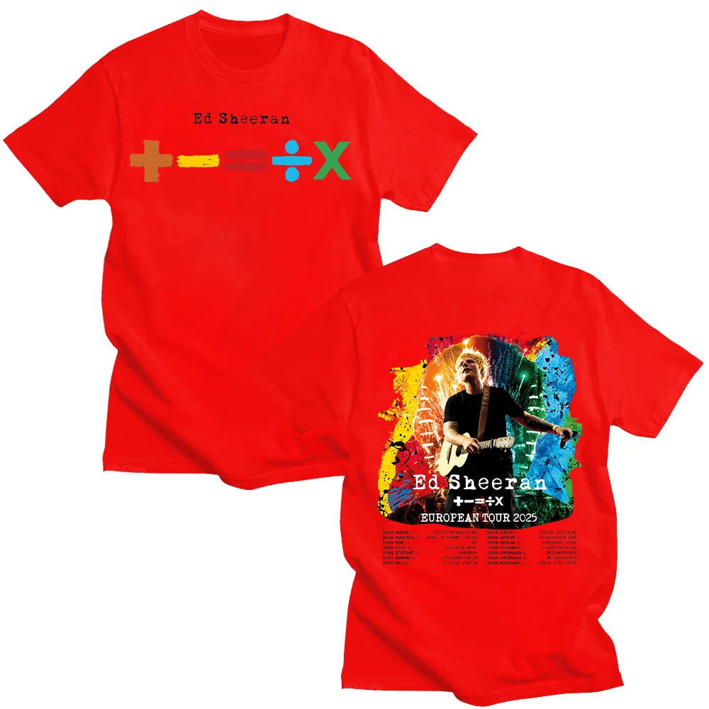 Ed Sheeran 2025 Tour T-Shirt Unisex