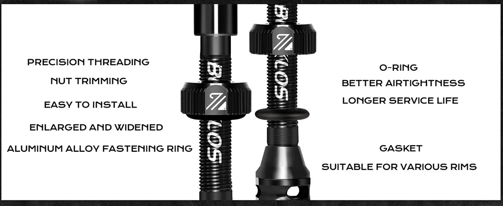 Tubeless Valves – Aluminum with Removable Core