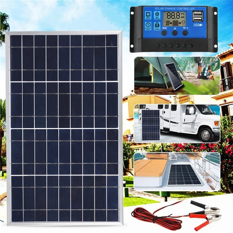 Solar Panel Kit – 12V Portable Power System