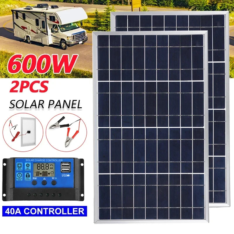 Solar Panel Kit – 12V Portable Power System