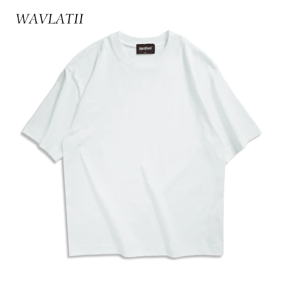 WAVLATII Oversized Summer T-Shirt Unisex