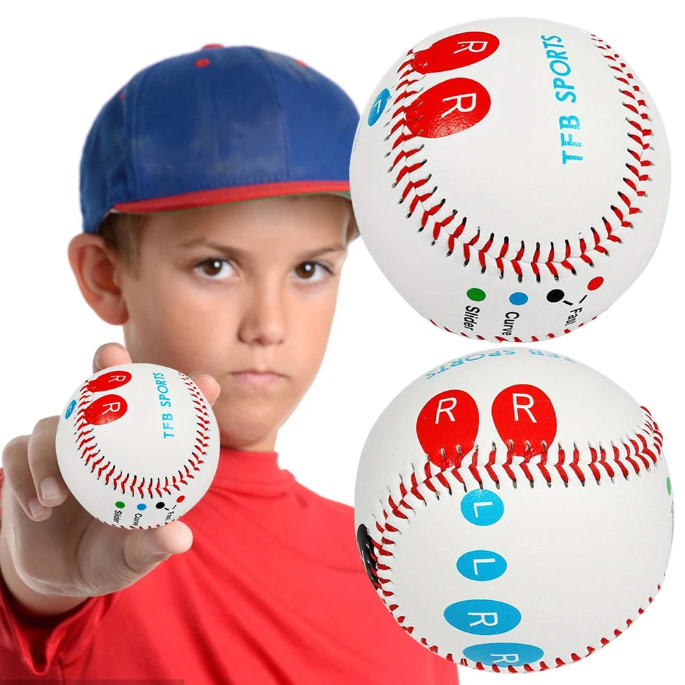 9" Training Baseball with Finger Placement Markers