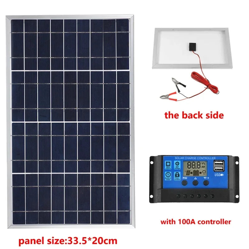 Solar Panel Kit – 12V Portable Power System