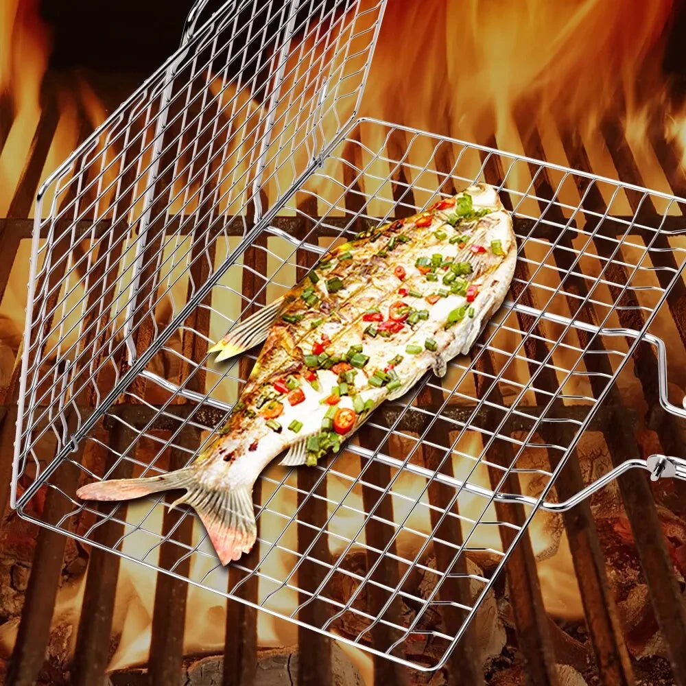 Stainless Steel BBQ Mesh Basket