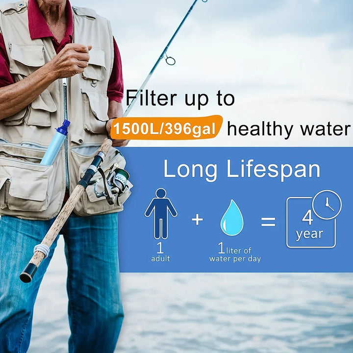 10,000 Gallon Portable Water Filter Straw