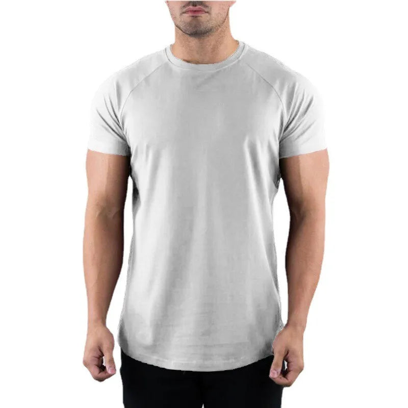 Men's Slim Fit Cotton Gym T-Shirt