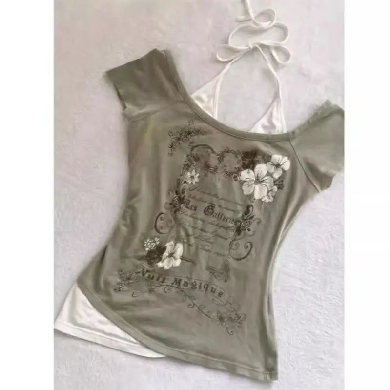 Subculture Y2K Punk Vintage T-Shirt for Women