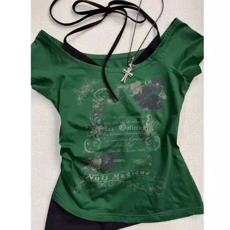Subculture Y2K Punk Vintage T-Shirt for Women