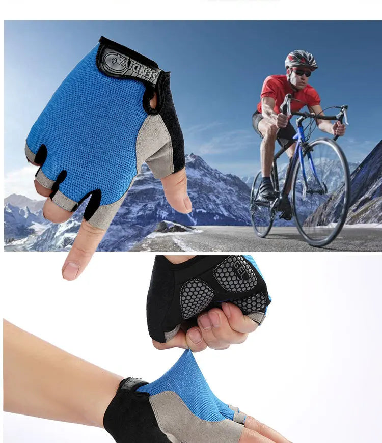 Unisex Fingerless Anti-Slip Breathable Cycling Gloves