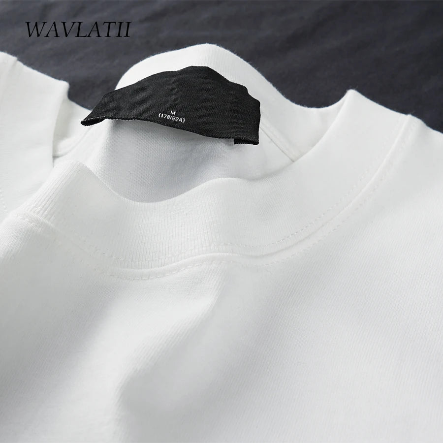 WAVLATII Oversized Summer T-Shirt Unisex