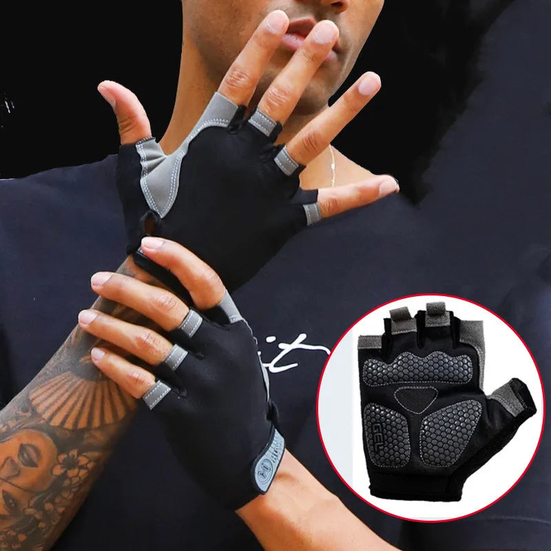 Unisex Fingerless Anti-Slip Breathable Cycling Gloves