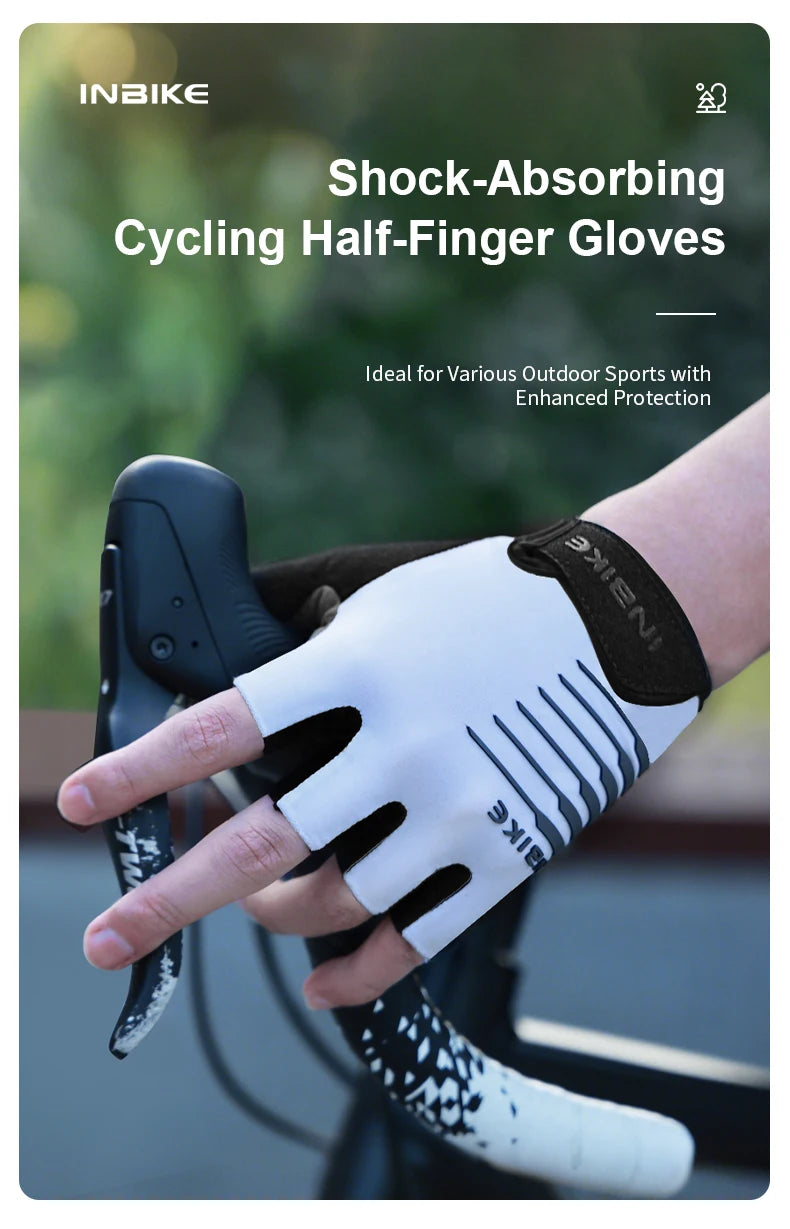INBIKE Shock‑Absorbing Gel Pad Cycling Gloves