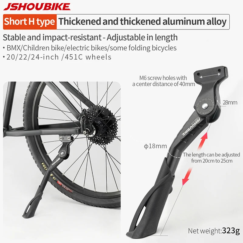 Bicycle Kickstand & E-Bike Side Stand