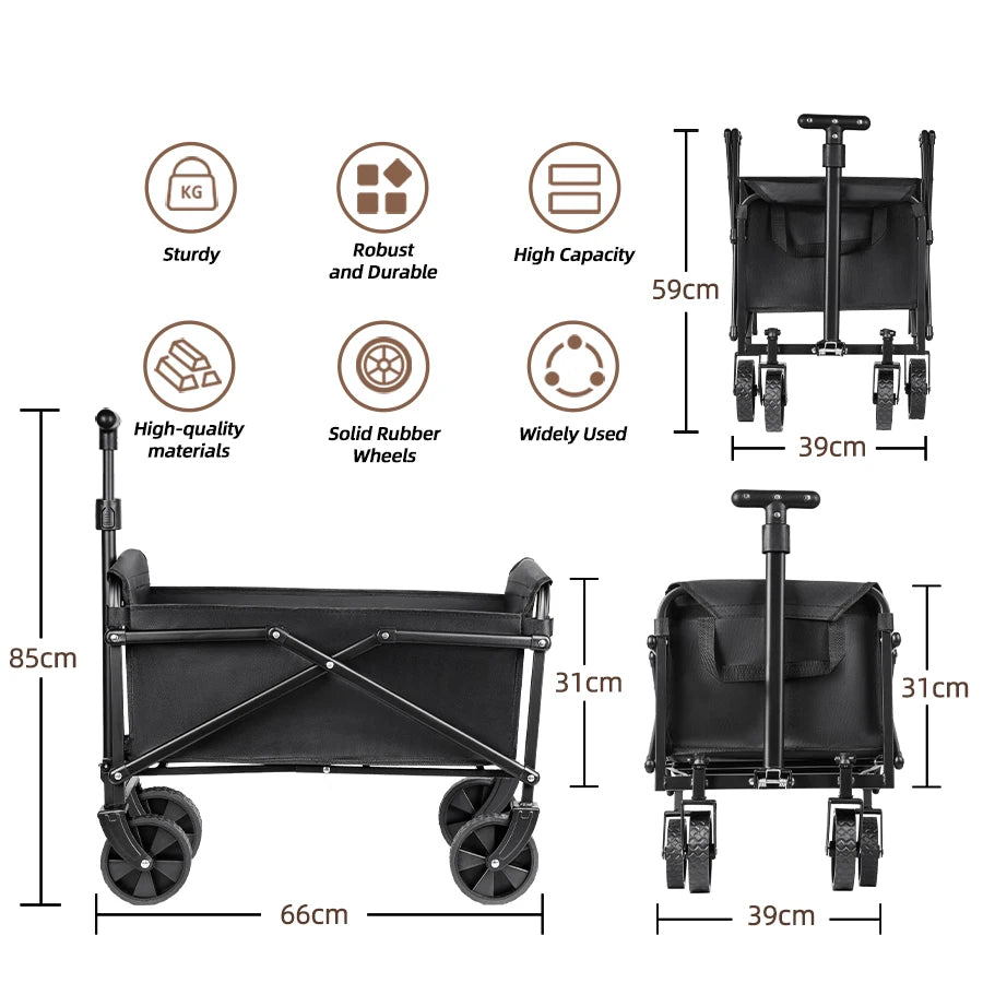 Heavy-Duty Folding Utility Cart