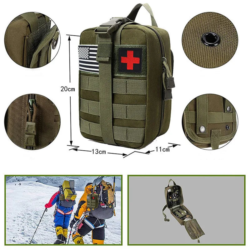 Survival First Aid Kit Molle Emergency Bag