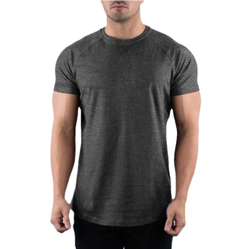 Men's Slim Fit Cotton Gym T-Shirt