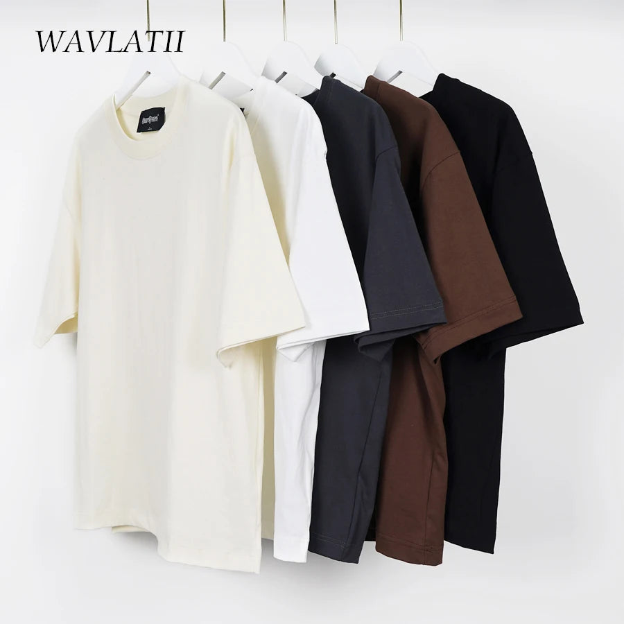 WAVLATII Oversized Summer T-Shirt Unisex