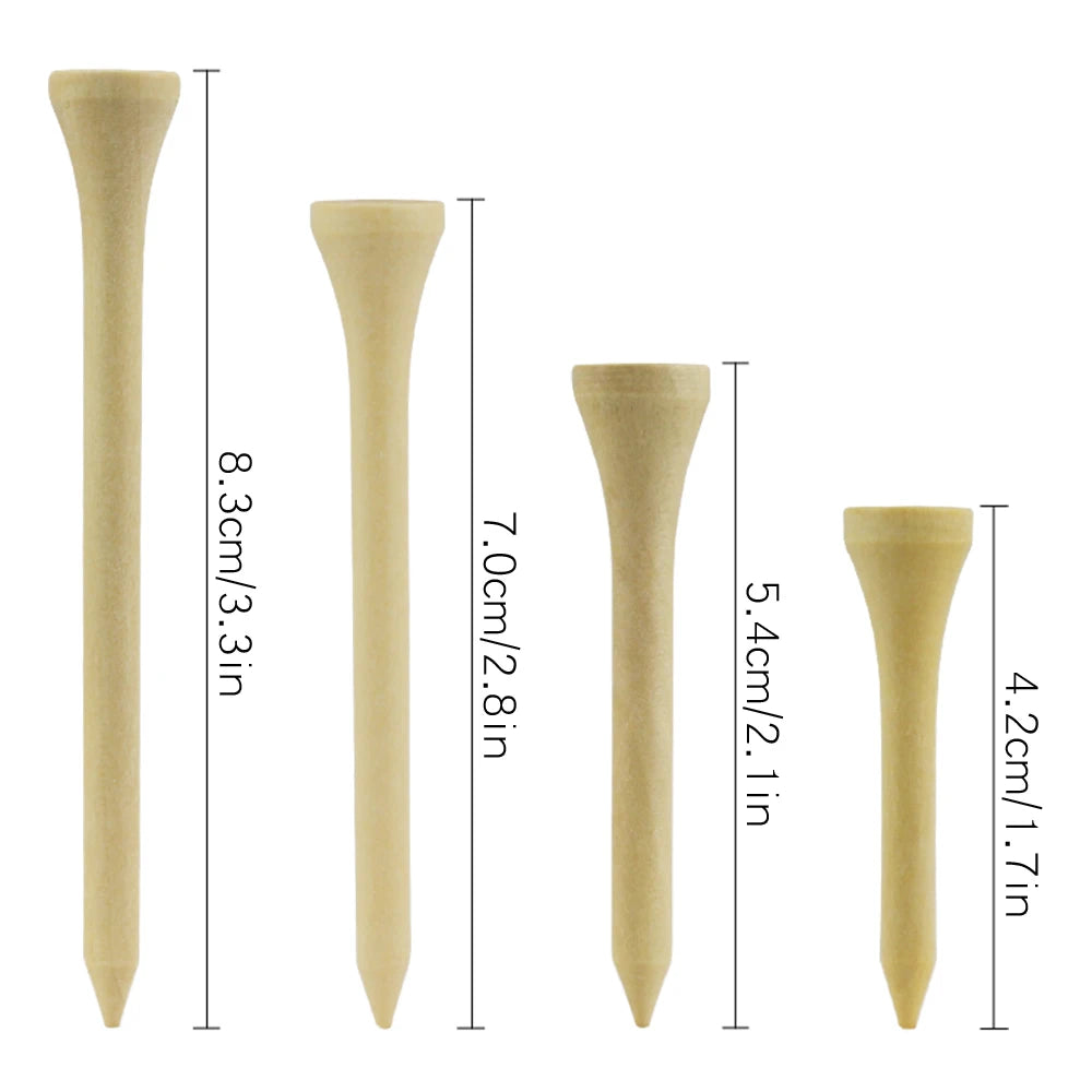 100pcs Wooden  Golf Tees