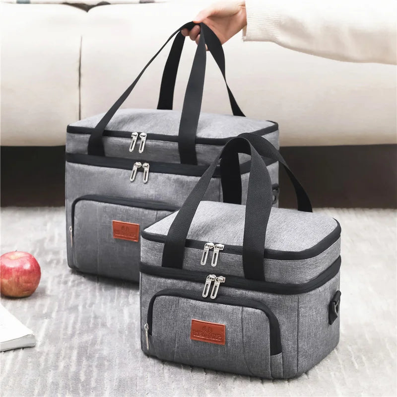 Insulated Lunch Box for Travel, Work, Picnic