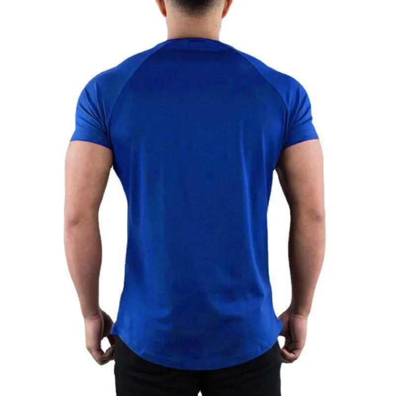 Men's Slim Fit Cotton Gym T-Shirt