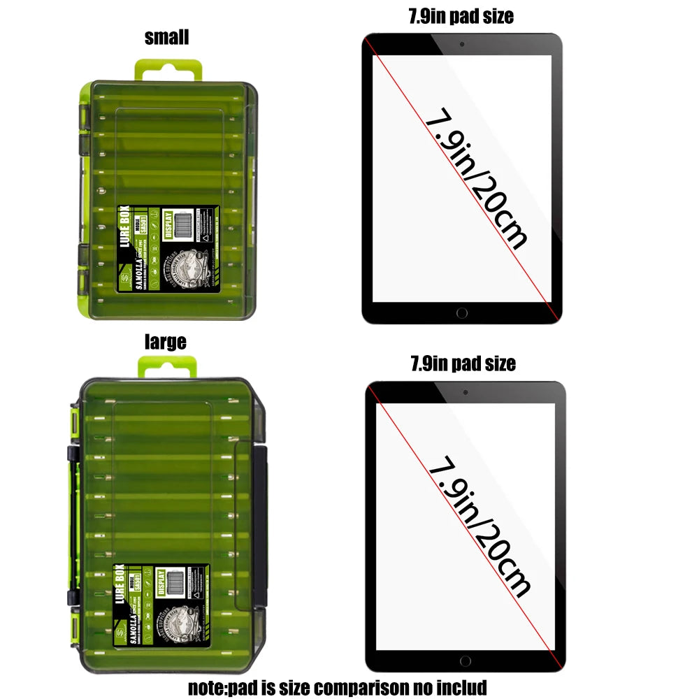 Double-Sided Fishing Tackle Box