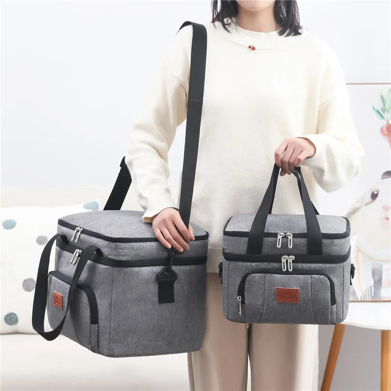 Insulated Lunch Box for Travel, Work, Picnic