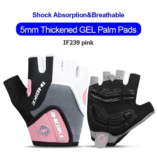 INBIKE Shock‑Absorbing Gel Pad Cycling Gloves