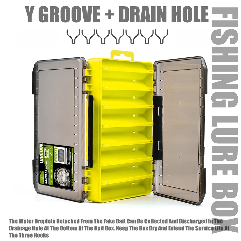 Double-Sided Fishing Tackle Box