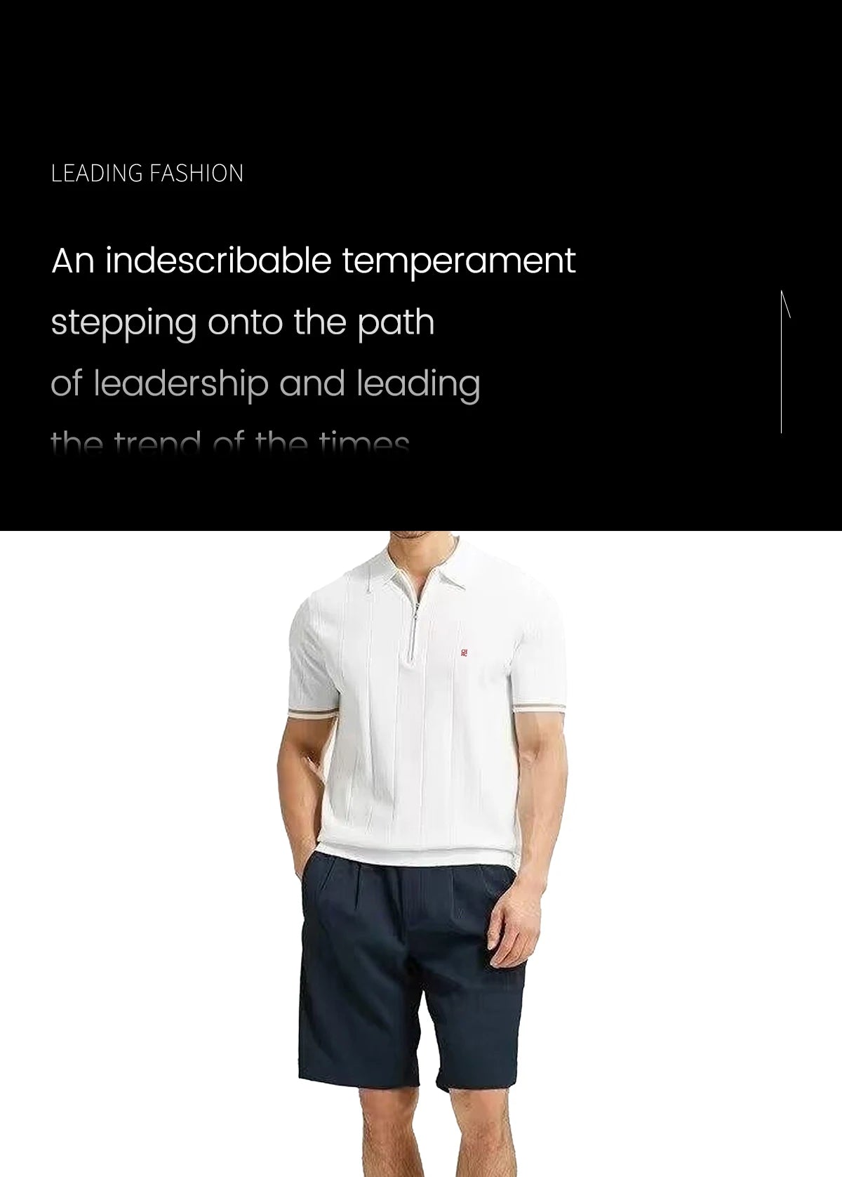 Polo Shirt – Men's Summer Textured Top