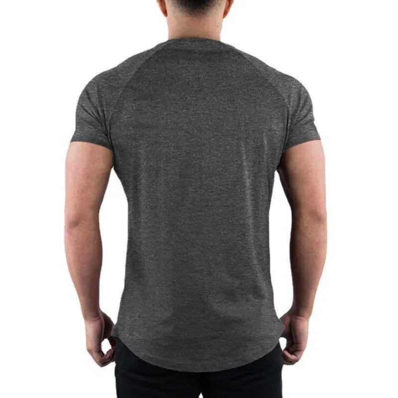 Men's Slim Fit Cotton Gym T-Shirt