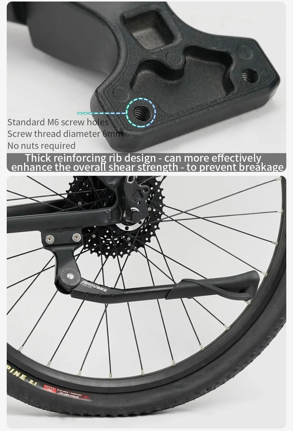 Bicycle Kickstand & E-Bike Side Stand