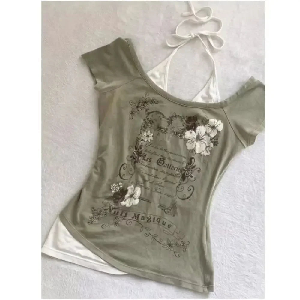 Subculture Y2K Punk Vintage T-Shirt for Women
