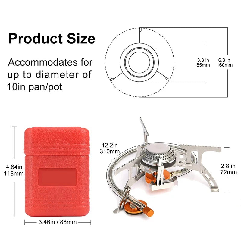 Portable Folding Camping Gas Stove – 3500W